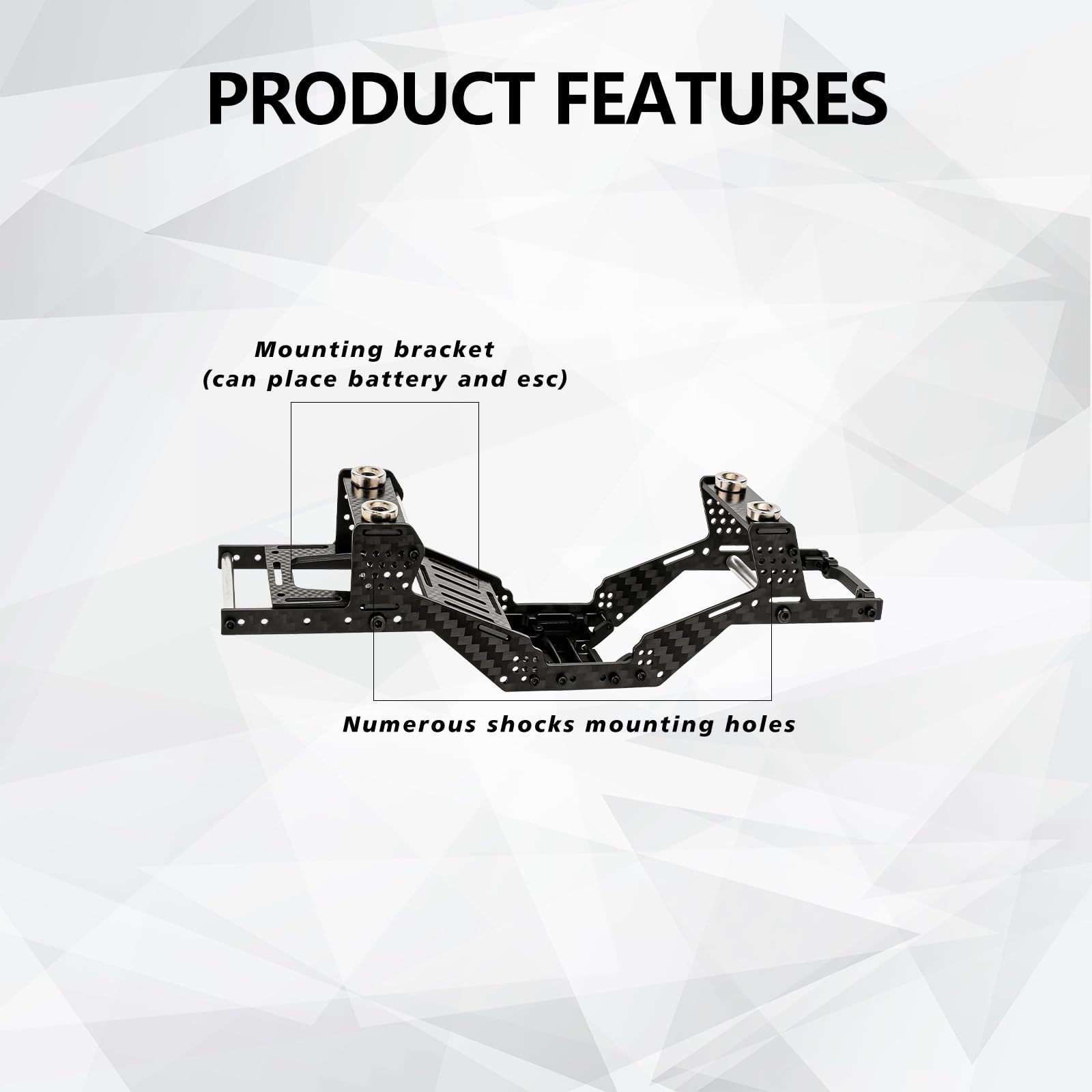 Amazon.com: FEDCO SCX24 LCG Chassis Body Shell RC Carbon Fibre